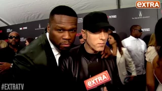 Our Eminem Interview Gets Crashed by 50 Cent  'Who Is This Guy '   YouTube 480p