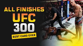 All UFC 300 Finishes in 2 minutes