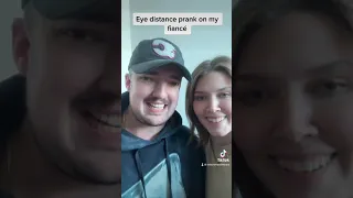 Eye Distance filter prank on my fiance