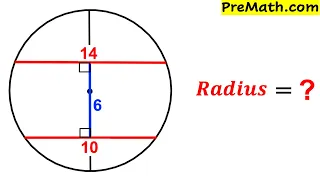 Can you find the Radius of the Circle? | (Chords) | #math #maths #geometry