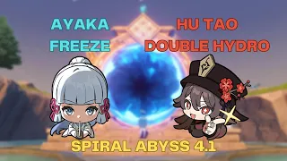 C3 AYAKA FREEZE x C6 HU TAO DOUBLE HYDRO| Genshin Impact Spiral Abyss Floor 12 Version 4.1