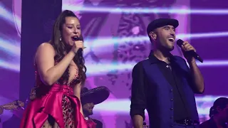 María José Quintanilla junto a Los Vásquez en el Movistar Arena