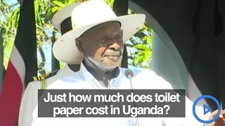 Museveni fan moment about toilet paper cost in Uganda during press conference in Mombasa