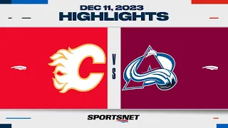 NHL Highlights | Flames vs. Avalanche - December 11, 2023