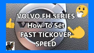How To Set Fast Tickover Speed -  Setting Fast Idle Speed Volvo FH