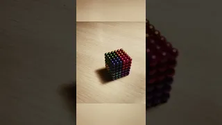 Неокуб из 8 цветов. Как собрать легко и быстро.  Мастер-класс. Неокуб 6 на 6 по цветам 216 шариков