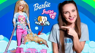 WASHES OFF THE DIRT😱 Barbie Stylin' Pup 2002 Review and Unboxing