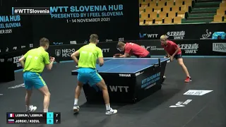 Alexis Lebrun/Felix Lebrun vs Darko Jorgic/Deni Kozul | WTT Contender Novo Mesto 2021 | MD | R16