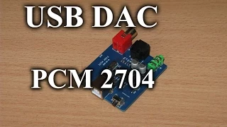 Китайская USB звуковая карта на PCM2704. USB DAC на PCM2704