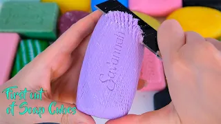 First cut of soap cubes. Compilation. "ASMR" Soap Carving.