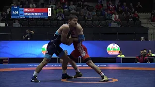 1/2 GR - 60 kg: K. KAMAL (TUR) v. T. KANZHARBEK U (KGZ)