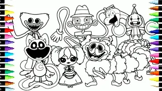 Poppy Playtime Chapter 3 New Coloring Pages / How to Color All Monsters and Bosses from Poppy 2024