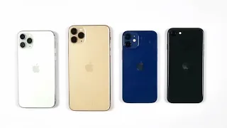 iPhone 11 Pro Vs iPhone 11 Pro Max Vs iPhone 12 Mini Vs iPhone SE 2 | SPEED TEST