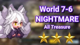 World 7-6 Nightmare All Treasure 3 Stars - Lowest Floor Dungeon