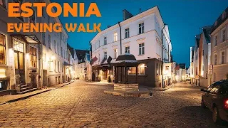 🇪🇪 | Short Walk | Tallinn old Town | Summer Night | #walking #summer #oldtown #asmr #tallinn