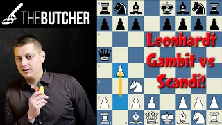 HYPER AGGRESSIVE Scandinavian Variation - Leonhardt Gambit!!