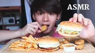 ASMR Eating Sounds | McDonalds Chicken Nuggets + Fries + Burgers (Chewy Eating Sound) | MAR ASMR