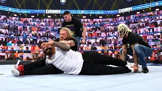 EDGE GETS SOME HELP FROM THE MYSTERIOS AGAINST ROMAN REIGNS WWE SMACKDOWN FULL SEGMENT