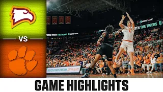 Winthrop vs. Clemson Game Highlights | 2023-24 ACC Men’s Basketball