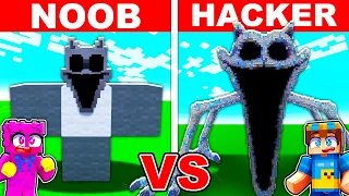 NOOB vs HACKER: I CHEATED In a NIGHTMARE CATNAP Build Challenge!