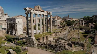 Rome 4K Italy, Around the Roman Forum and Colosseum