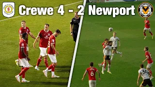 Crewe Alexandra 4 - 2 Newport County | Crowd Cam | 2023/24