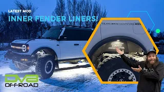 New mod on the Blanco Bronco! | DV8 Inner Fender Liners