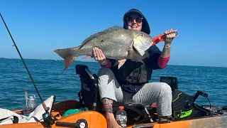 Florida Keys Fishing Patch Reef & Ledges From Kayak - Speechless When This Fish Surfaced