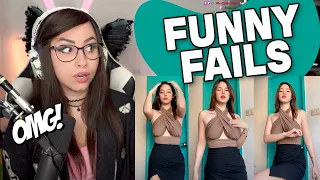 TRY NOT TO LAUGH WATCHING FUNNY FAILS VIDEOS #12 | Bunnymon REACTS