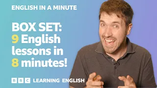 BOX SET: English In A Minute 4 – NINE English lessons in 8 minutes!