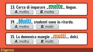 Italian improve your grammar knowledge | Fix the errors | Language quiz | Learn italian free lessons