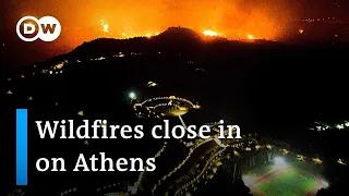 Eight dead and thousands evacuated as wildfires continue to rage in southern Europe | DW News