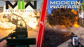 Call of Duty Modern Warfare 2 vs Call of Duty Modern Warfare - Direct Comparison! Details & Graphics