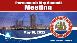 Portsmouth City Council Meeting May 10, 2022 Portsmouth Virginia