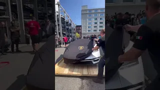 Uncrating the $2.5 Million 2022 #Lamborghini Countach #ASMR #unboxing #Shorts