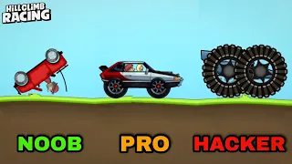 Hill Climb Racing : NOOB vs PRO vs HACKER