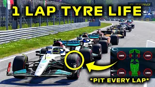 I Changed The Tyres To Last 1 Lap In F1 22