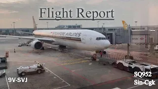 Singapore Airlines First class SQ 952 flight review from Singapore to Jakarta