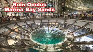Rain Oculus at Marina Bay Sands, Singapore. A gigantic whirlpool