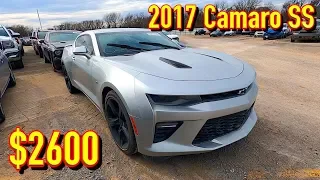 Copart Walk Around 2-6-2020 + Carnage + 2017 Camaro SS $2600