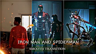 Trending Iron Man And Spiderman Smooth Transition Reel Editing | Marvel Trending Reels Editing