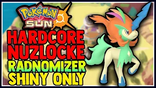 POKEMON SUN HARDCORE NUZLOCKE RANDOMIZER SHINY ONLY