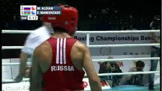 Fly (52kg) QF - Aloian Misha (RUS) VS Mamishzade Elvin (AZE) - 2011 AIBA World Champs