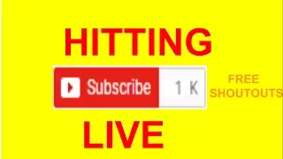 LIVE!!! HITTING 1,000 SUBSCRIBERS!!!