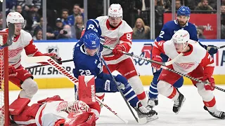 MARCO KASPER MAKES HIS NHL DEBUT WITH THE RED WINGS AND CAPTAIN DYLAN LARKIN GETS A HAT TRICK