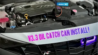 ADD-W1 V3.3 Oil Catch Can Installed on the Elantra N!