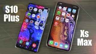 Samsung Galaxy S10 Plus vs. iPhone Xs Max сравнение скорости: КТО БЫСТРЕЕ??? 📱