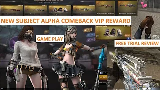 NEW SUBJECT ALPHA COMEBACK VIP REWARD FREE TRIAL REVIEW