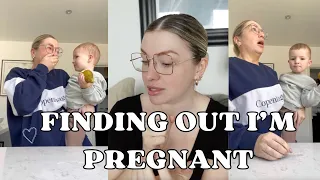 FINDING OUT I'M PREGNANT 🤰 unplanned, HUGE surprise pregnancy & very raw emotional reaction...