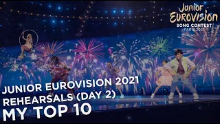 Junior Eurovision 2021 | 1st rehearsals (DAY 2) | My top 10